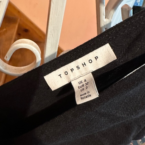 Topshop button through casual jumspuit in black - Picture 6 of 11